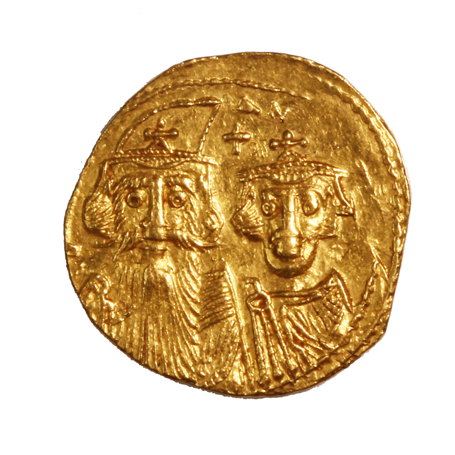 Byzantine Gold Solidus Constans II & Constantine IV AD 641-668 AU