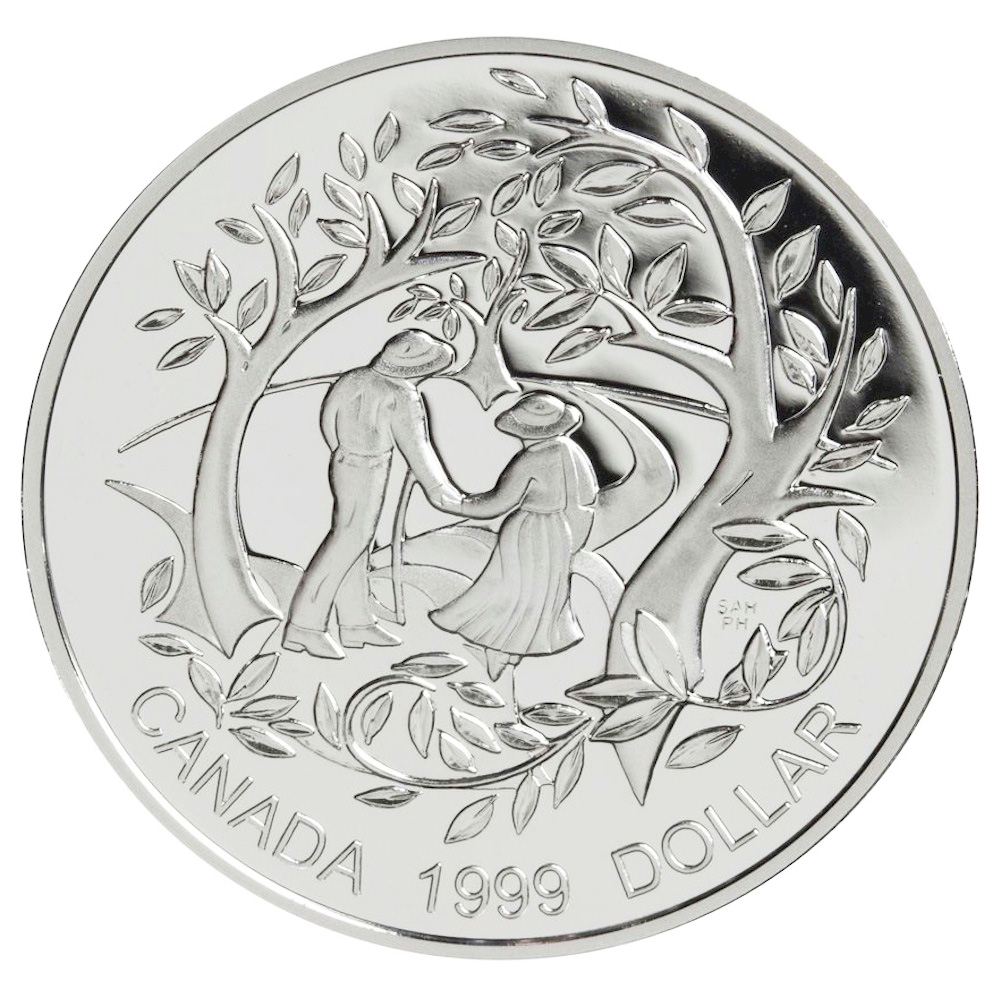 Canada 1999 Silver Dollar Year of Older Persons
