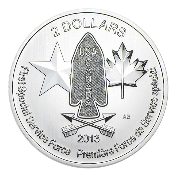 Canada 3/4 Ounce Silver 2013 Special Service Force 