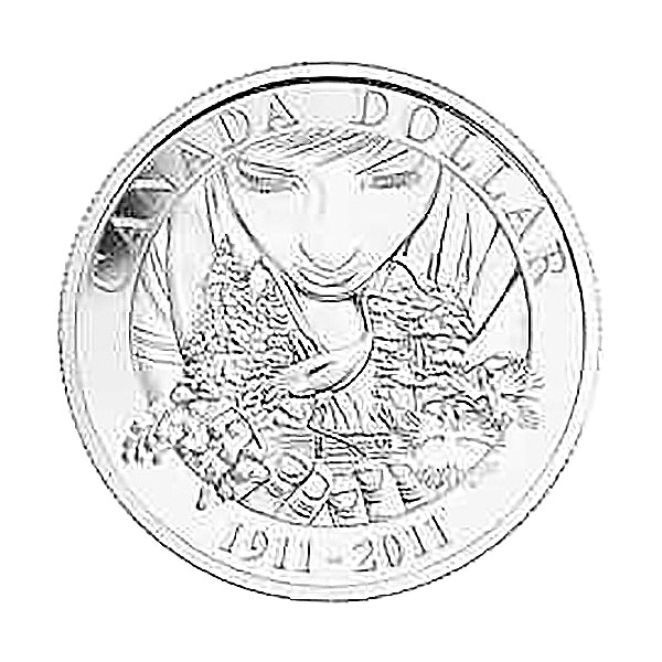 Canada 2011 Silver Dollar BU National Parks