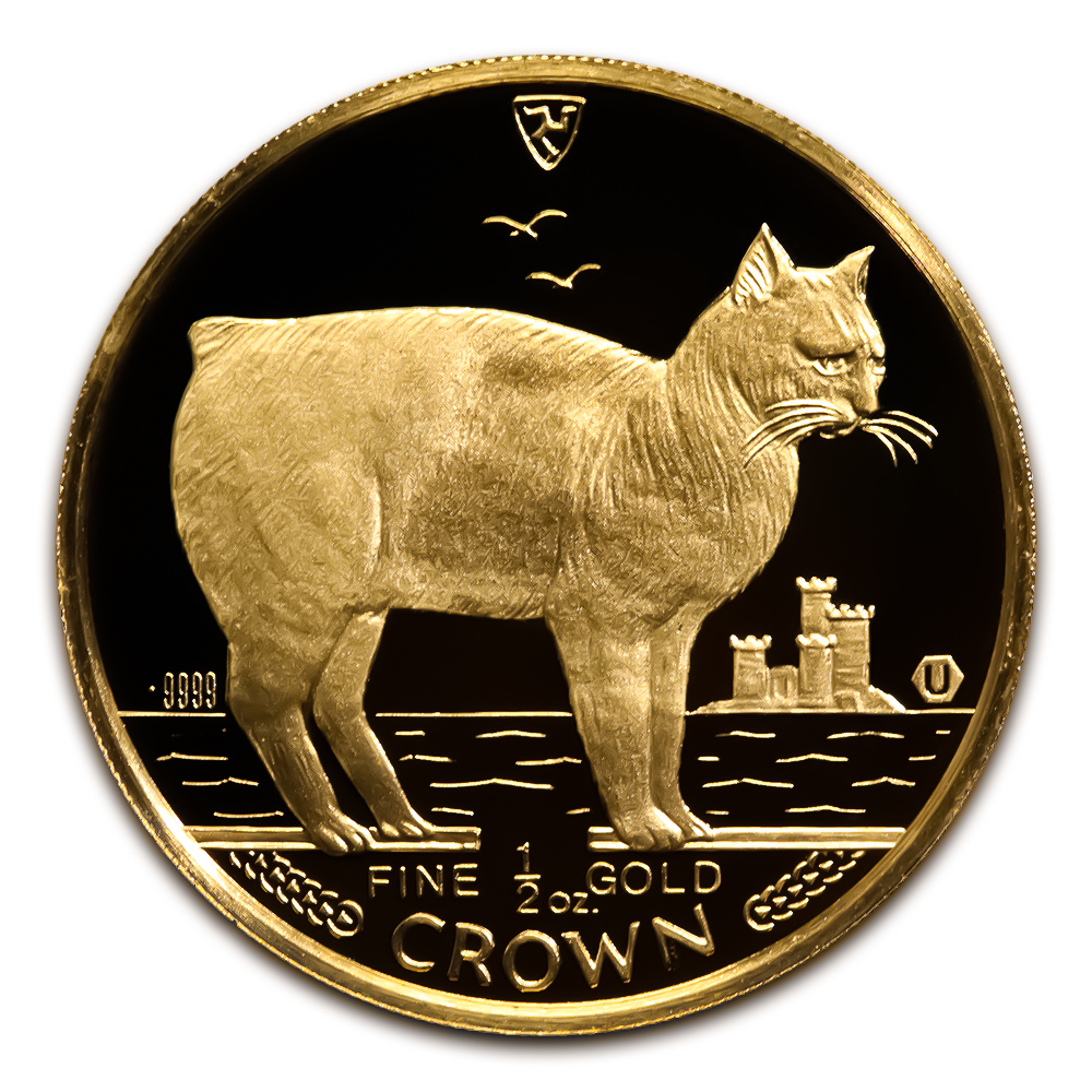 Isle of Man Gold Cat Half Ounce 1988