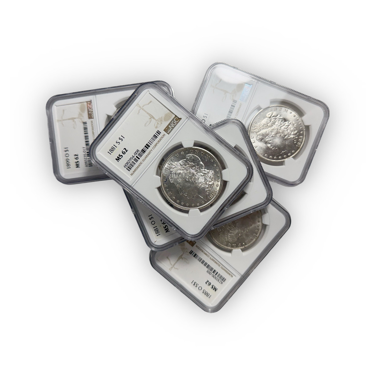 Certified Morgan Silver Dollar MS62 (Our Choice)