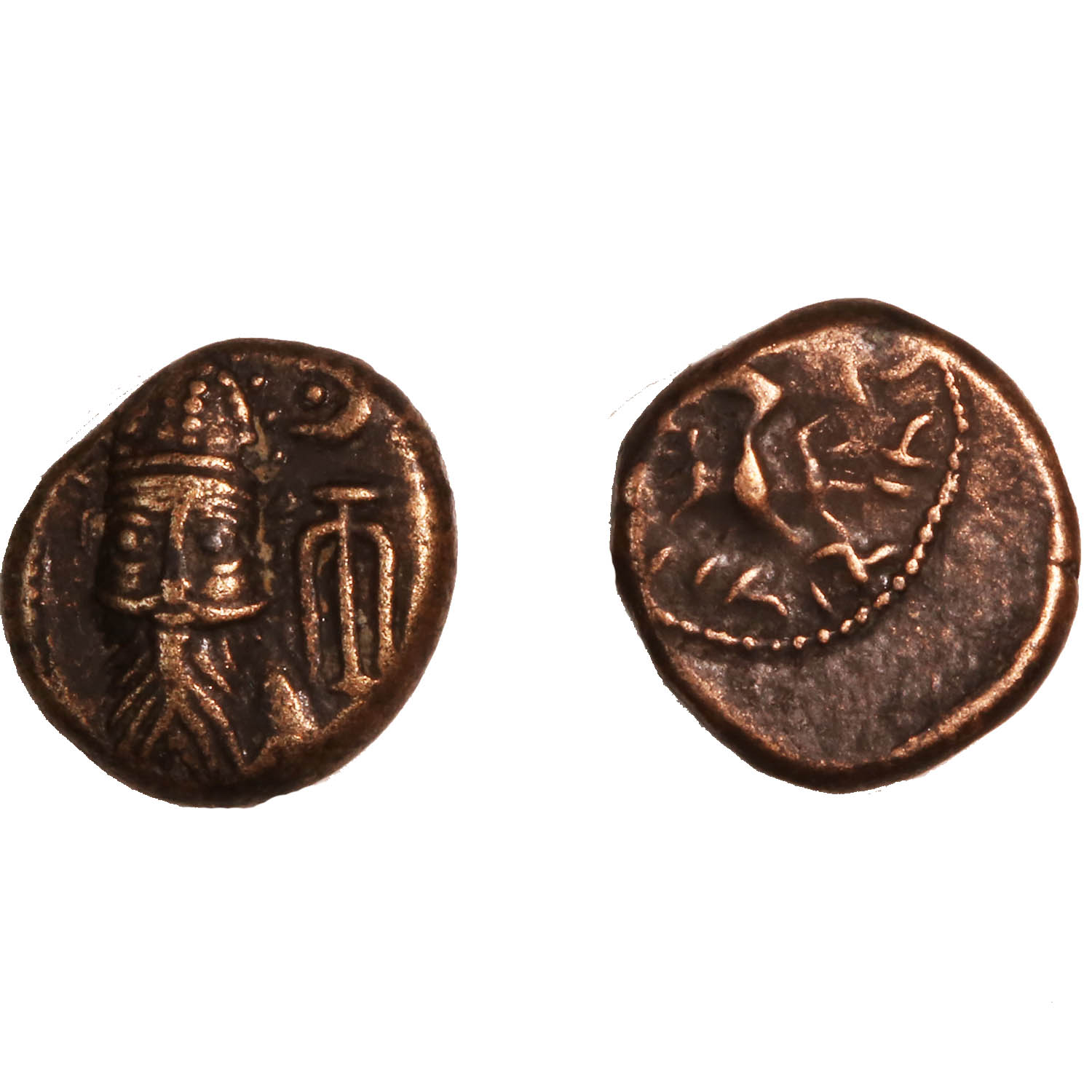 Elymias Kingdom AE Drachm Orodes III 100 A.D. Artemis Reverse