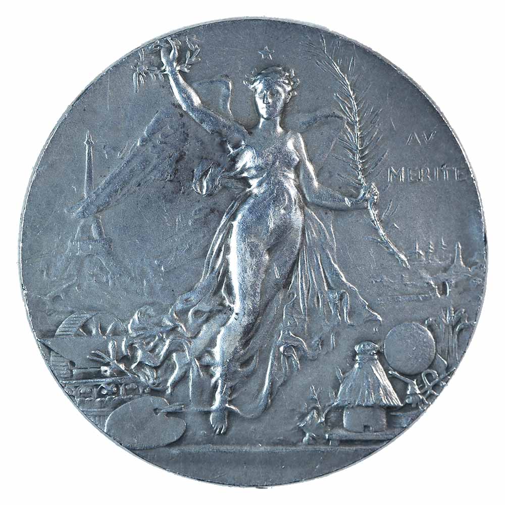 France Paris Expo 1900 Award Medal 41mm silver