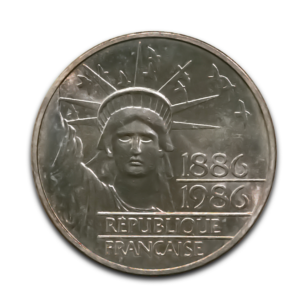 France 100 Francs Silver 1986 Liberty Piefort