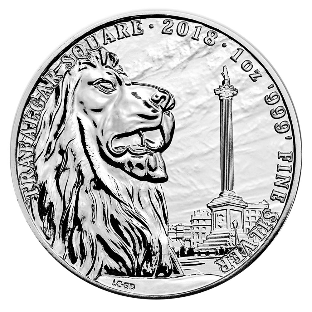 Great Britain 1 Ounce Silver 2018 Trafalgar Square BU