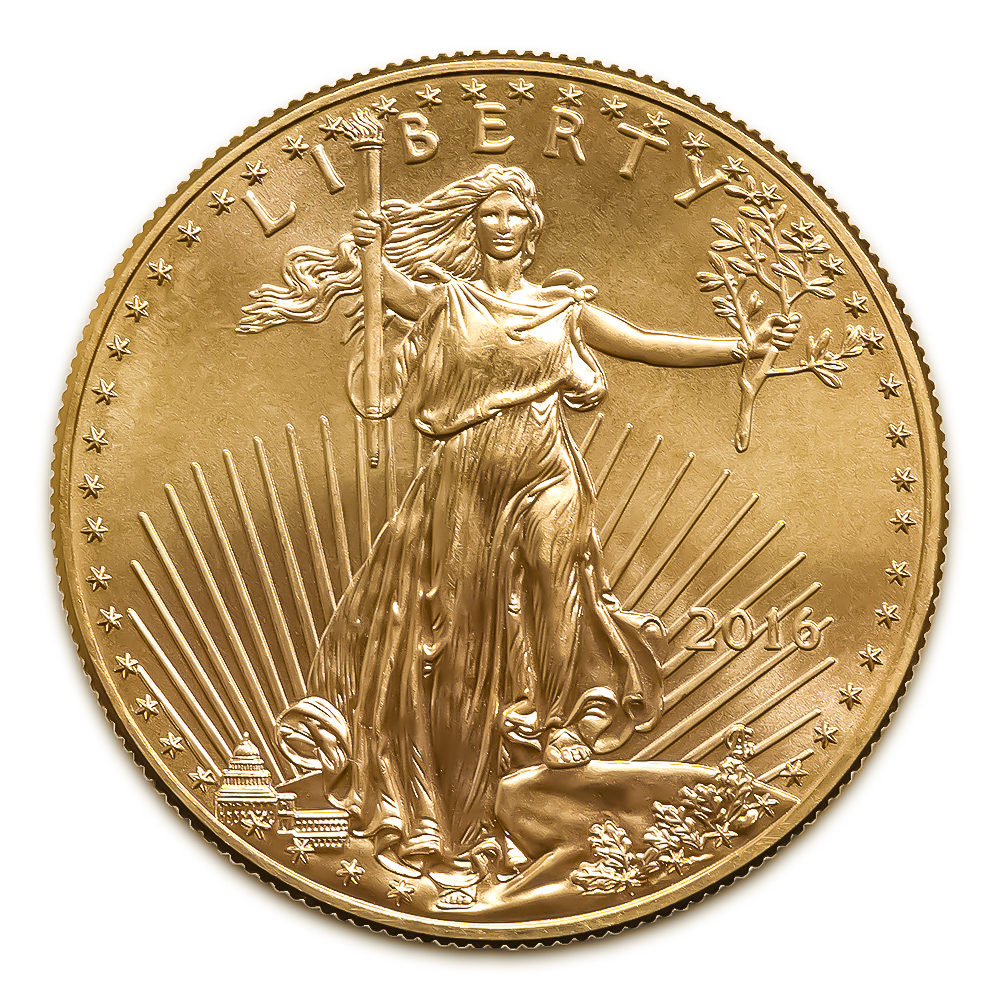 2016 1/2 oz Gold American Eagle Coin Brilliant Uncirculated 