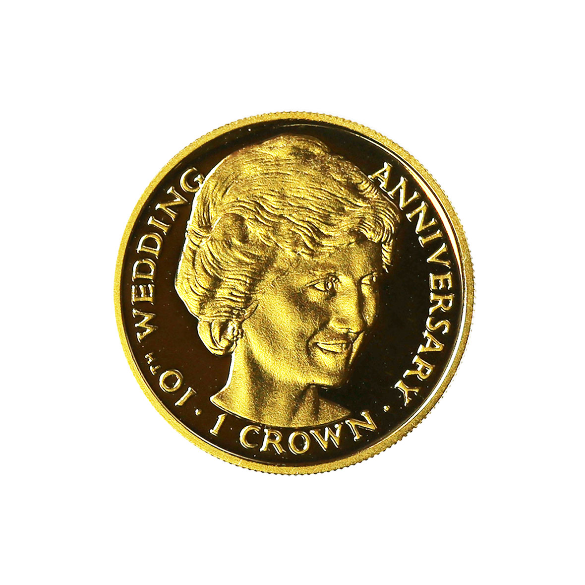 Gibraltar 1 Crown Gold PF 1991 Princess Diana