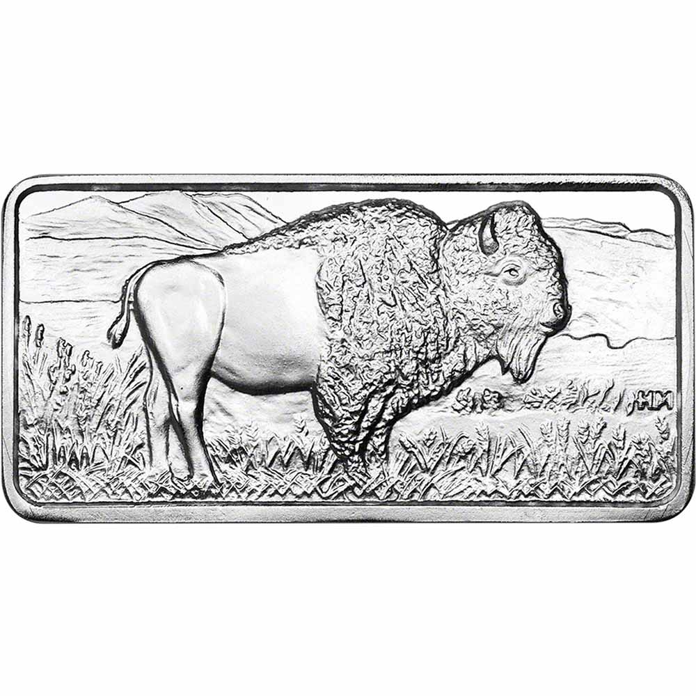 Highland Mint 10 Ounce Silver Buffalo Bar