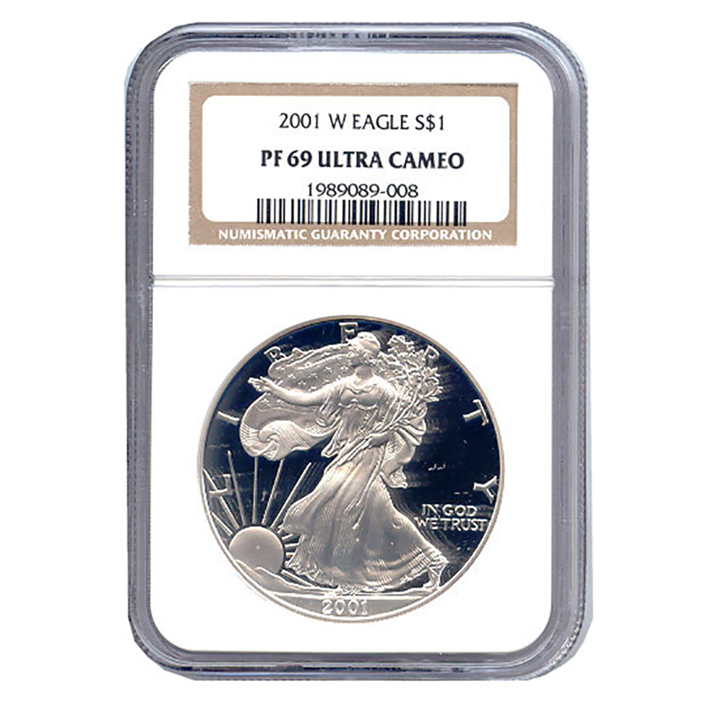 Certified Proof Silver Eagle PF69 2002