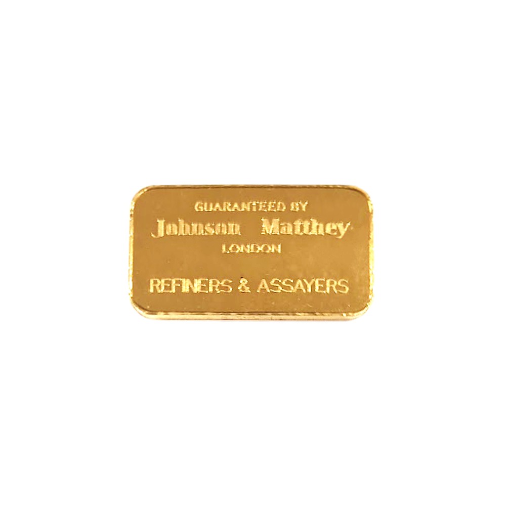 1oz Johnson Matthey Gold Bar Republic National Bank New York .9999