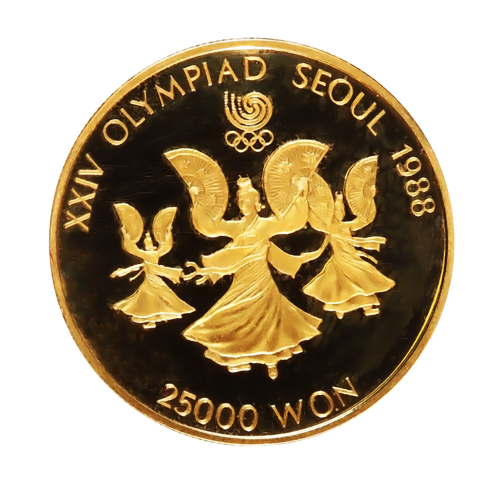 South Korea 25000 Won 1987 PF Olympics