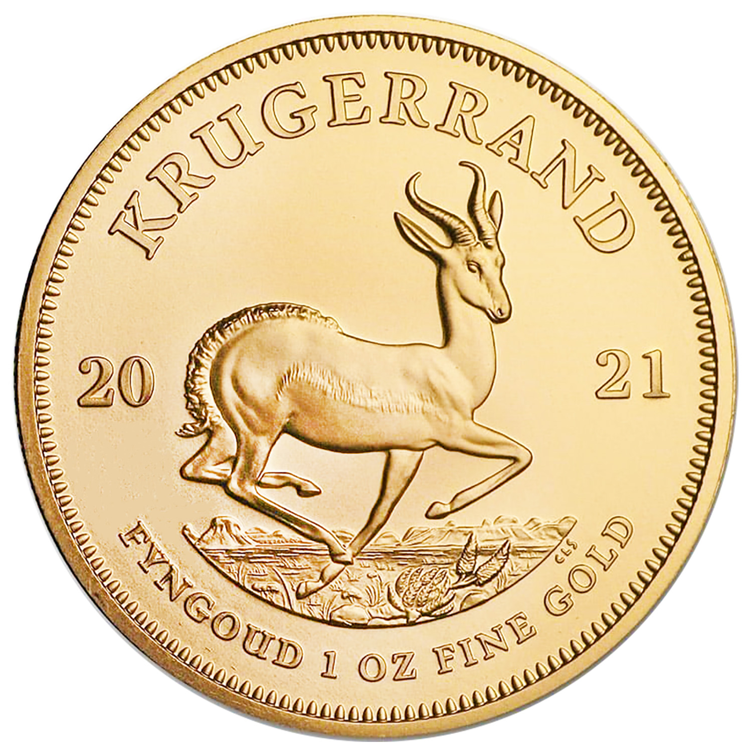 South Africa Gold Krugerrand 1 Ounce 2021