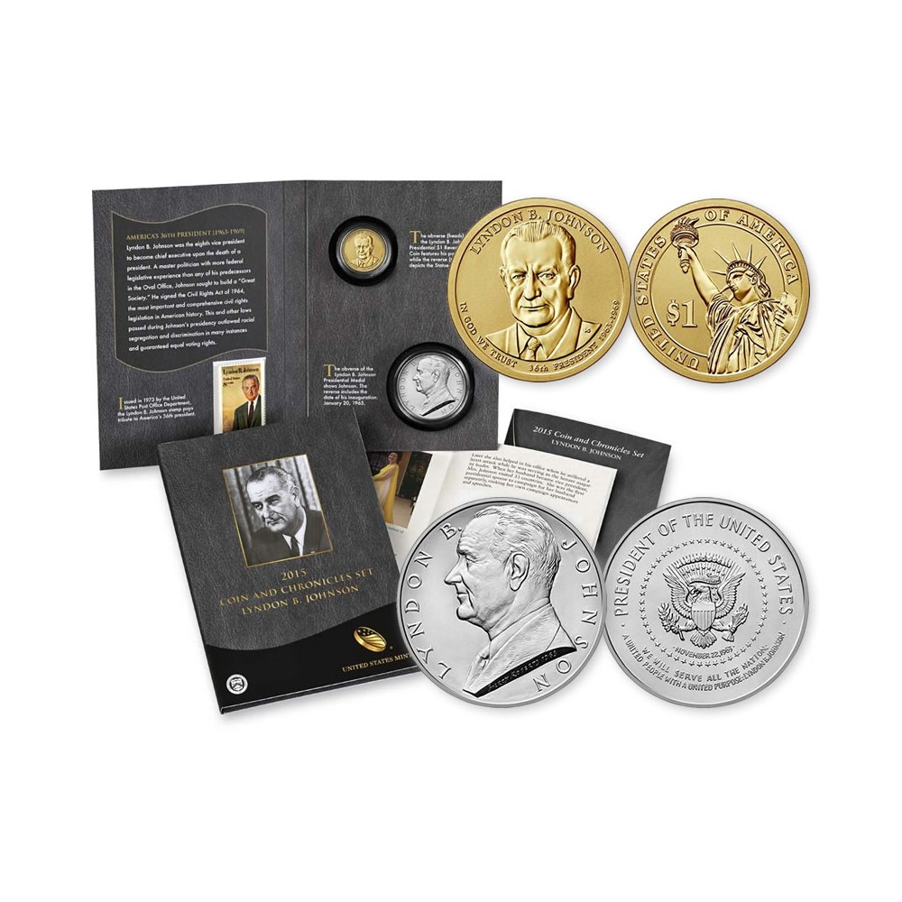 2015 Lyndon B. Johnson Coin & Chronicles Set 
