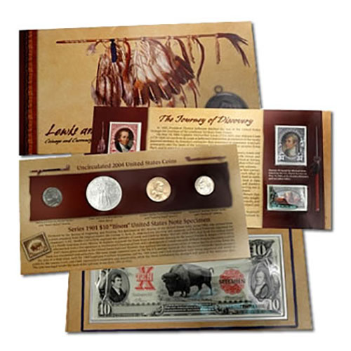 Coin & Currency Set Lewis & Clark 2004
