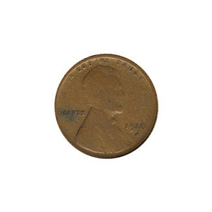 Lincoln Cent G-VG 1910-S