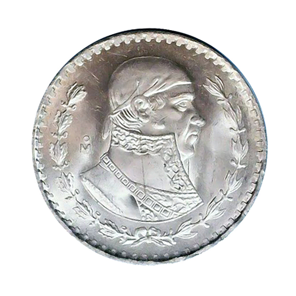 Mexico 1 peso silver 1957-1967 AU-UNC