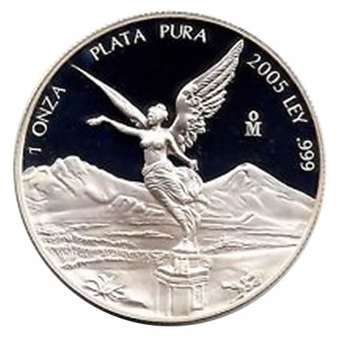 Mexico 1 ounce silver Libertad Proof 2005