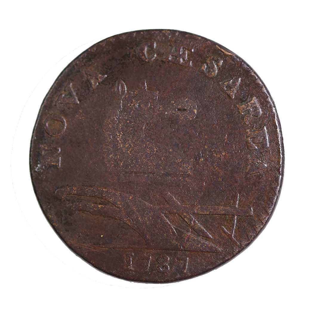 Colonial New Jersey Half Penny 1787 F-VF