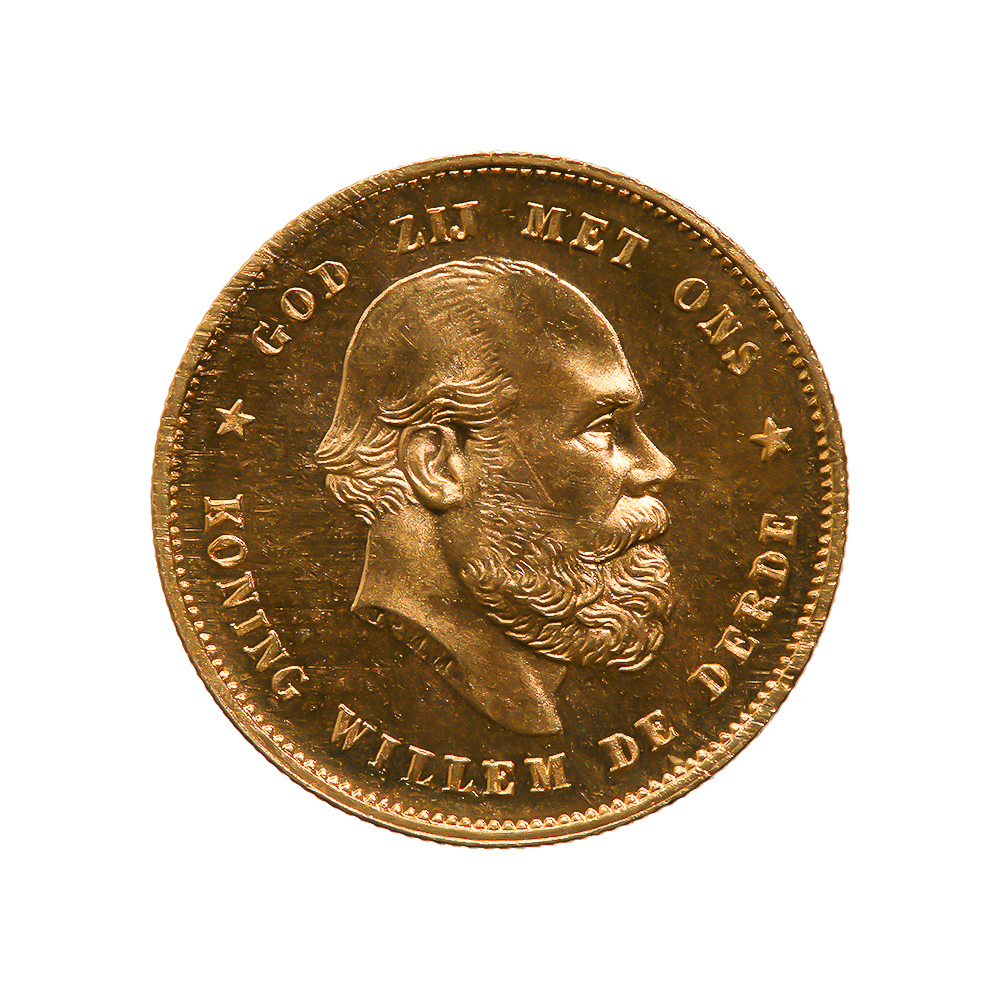 Netherlands 10 Guilder Gold Coin