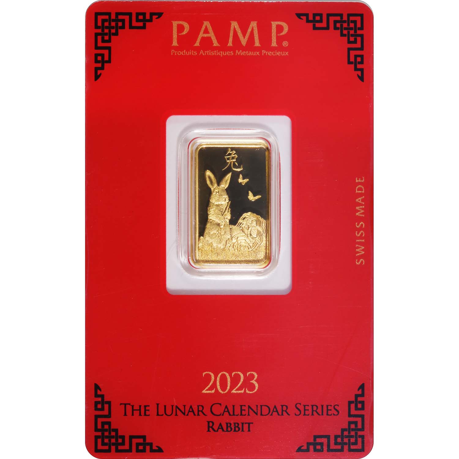 Pamp Suisse 5 Gram Gold Bar 2023 Year of the Rabbit