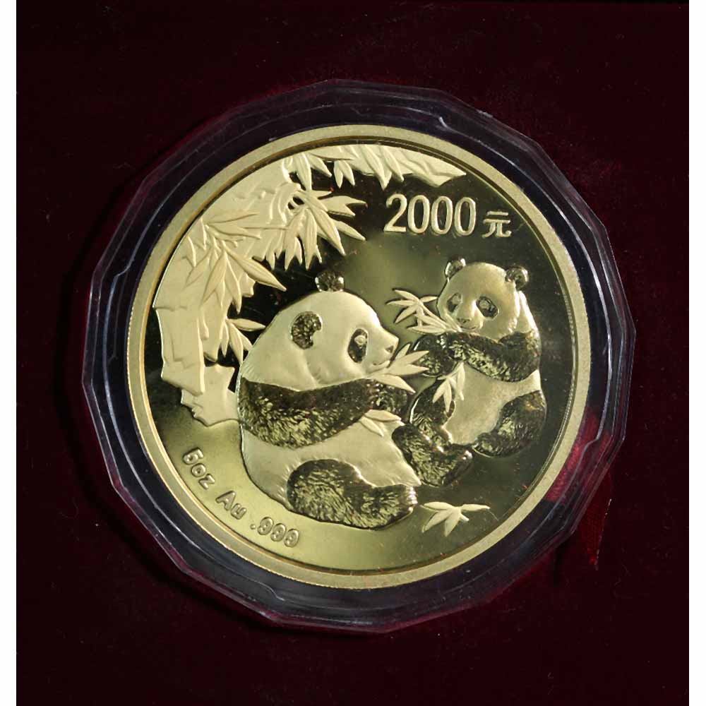 China 2000 Yuan 5 Ounce Gold Panda 2006
