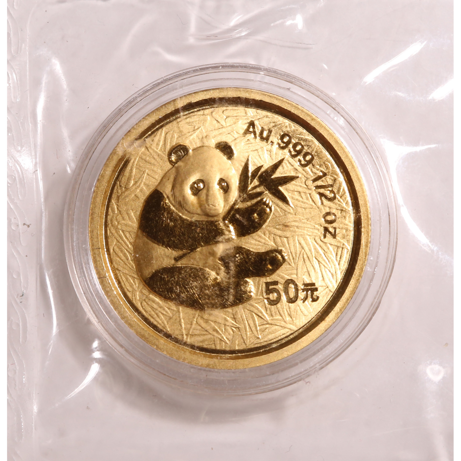 Chinese Gold Panda Half Ounce 2000