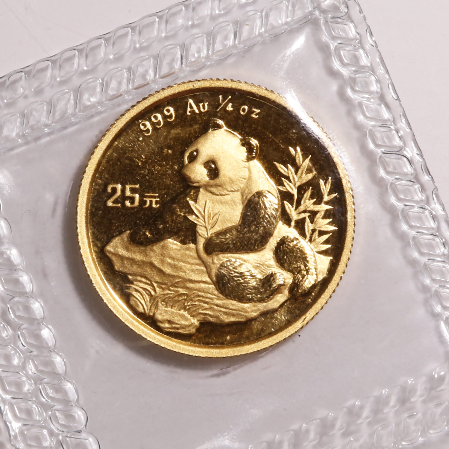 Chinese Gold Panda Quarter Ounce 1998