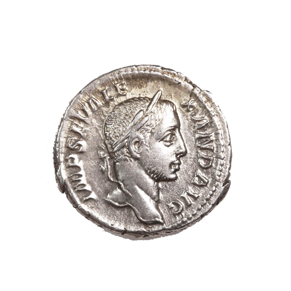 Roman Empire AR Denarius Severus Alexander 228-231 A.D. AU RIC 200 Jupiter