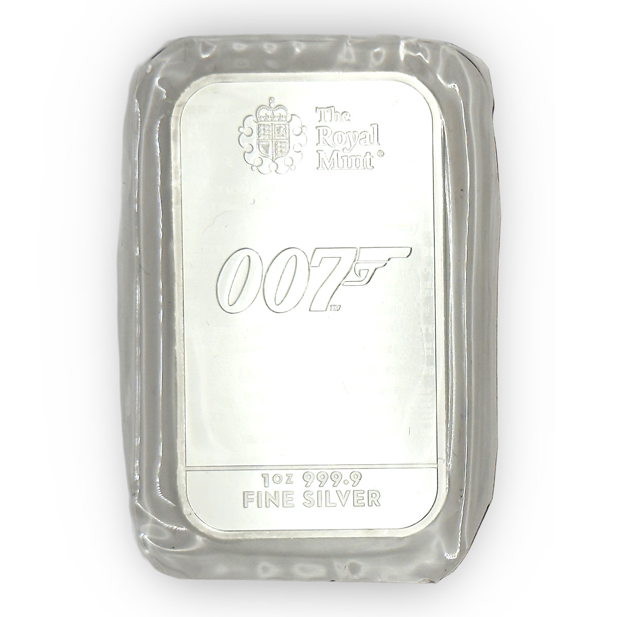 Royal Mint James Bond 007 No Time to Die 1 oz Silver Bar