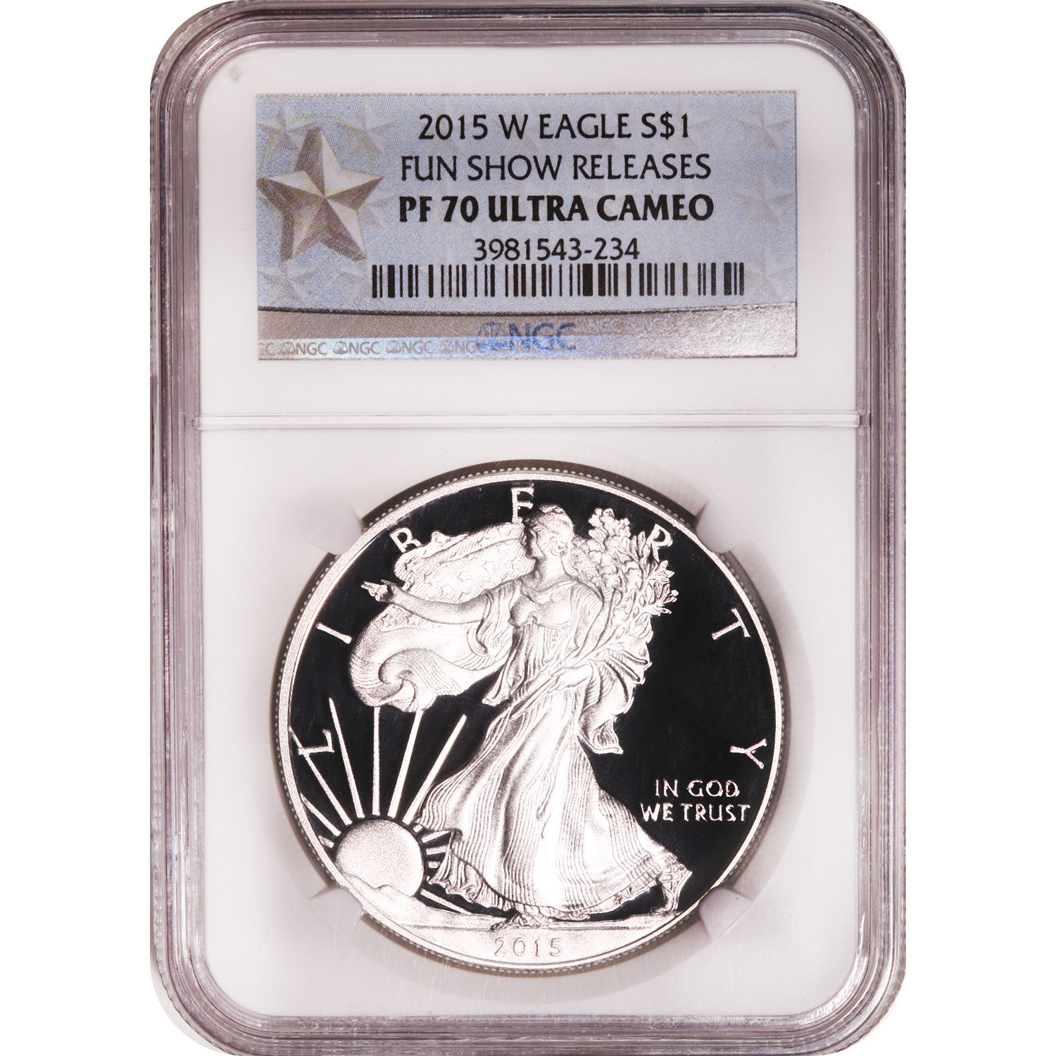 Certified Proof Silver Eagle 2015-W PF70 Fun Show Releases