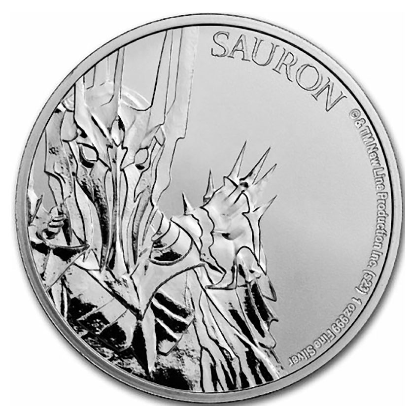 Niue 1 Oz. Silver 2023 Lord of the Rings--Sauron