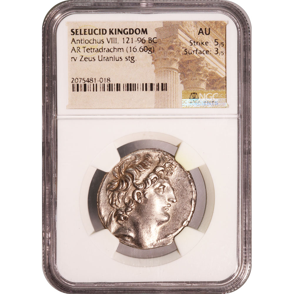 Seleucid Kingdom AR Tetradrachm Antiochus VII 138-129 B.C. Choice XF NGC