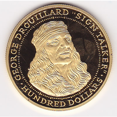 Shawnee Nation $100 gold PF 2003 George Drouillard