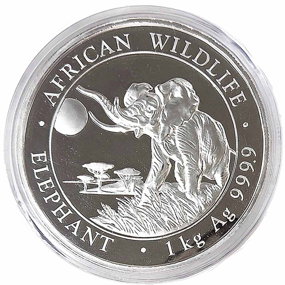 Somalia Kilo Silver Elephant 2016 