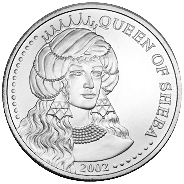 Somalia 1 Oz. Silver 2002 Queen of Sheba