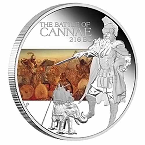 Tuvalu 1 Oz. Silver 2009 Famous Battles in History--Cannae