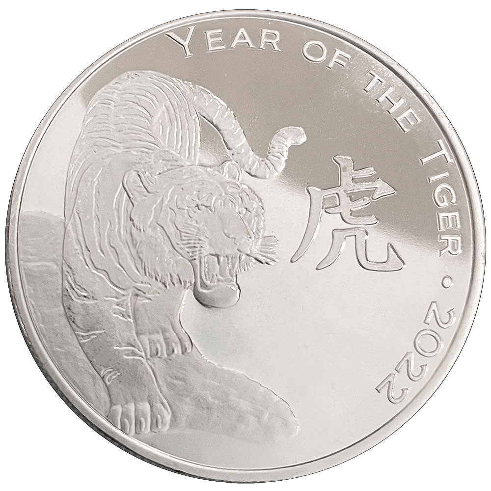 Year of the Tiger 2022 One Ounce Silver Round