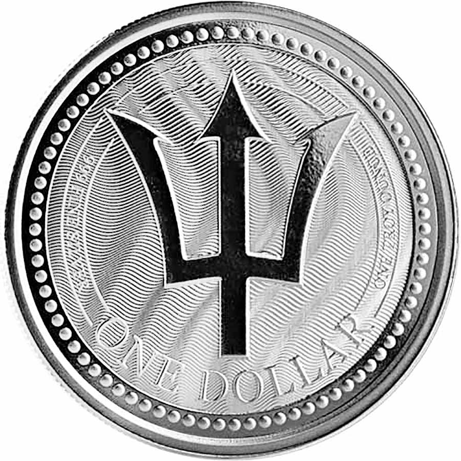Barbados 1 Ounce Silver 2017-2022 Trident