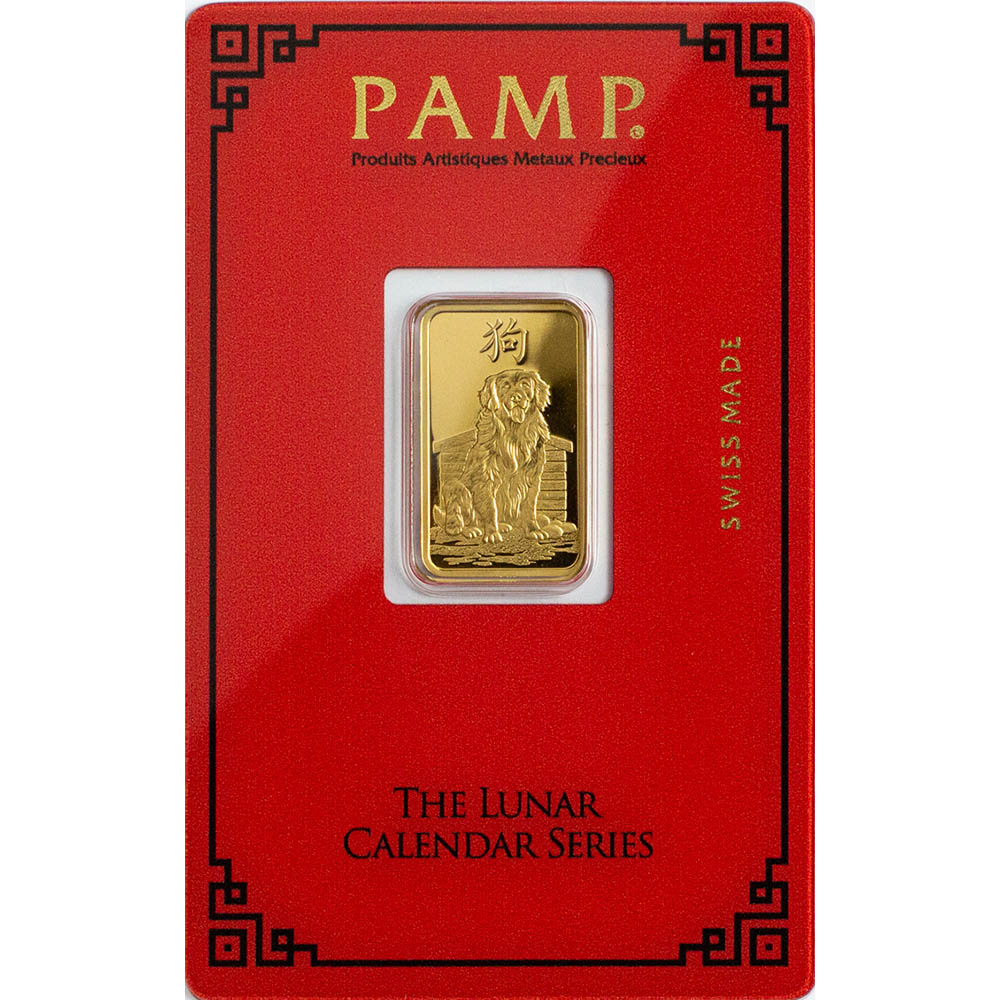 Pamp Suisse 5 Gram Gold--Year of the Dog