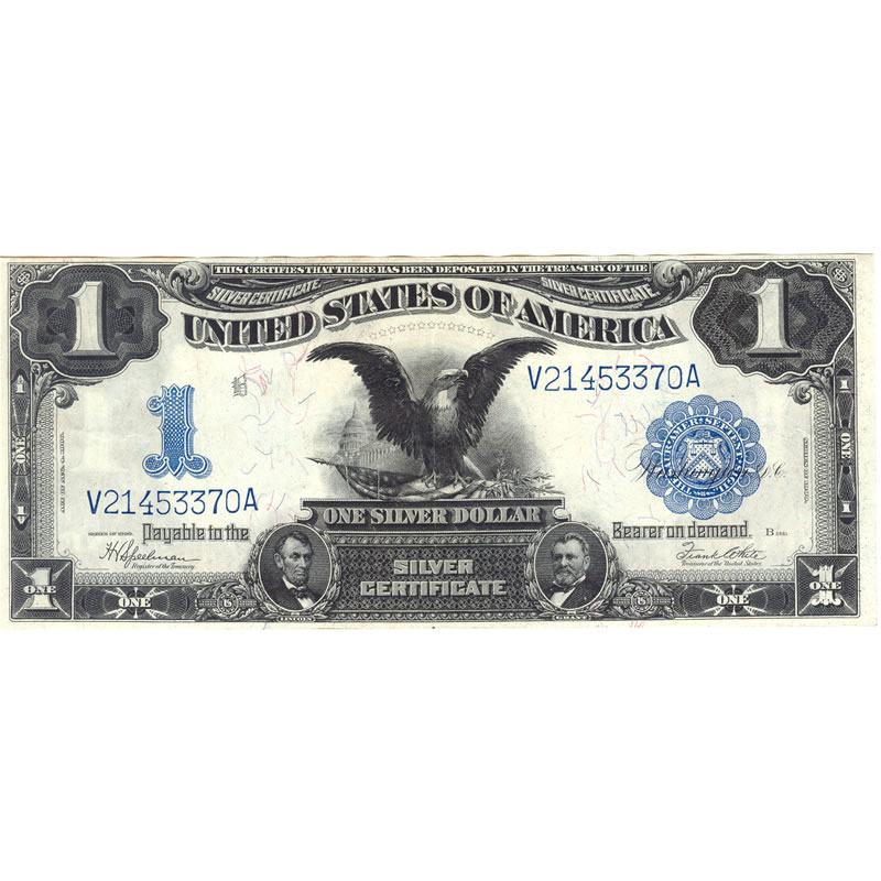 $1 1899 silver certificate (Black Eagle) Almost Uncirculated