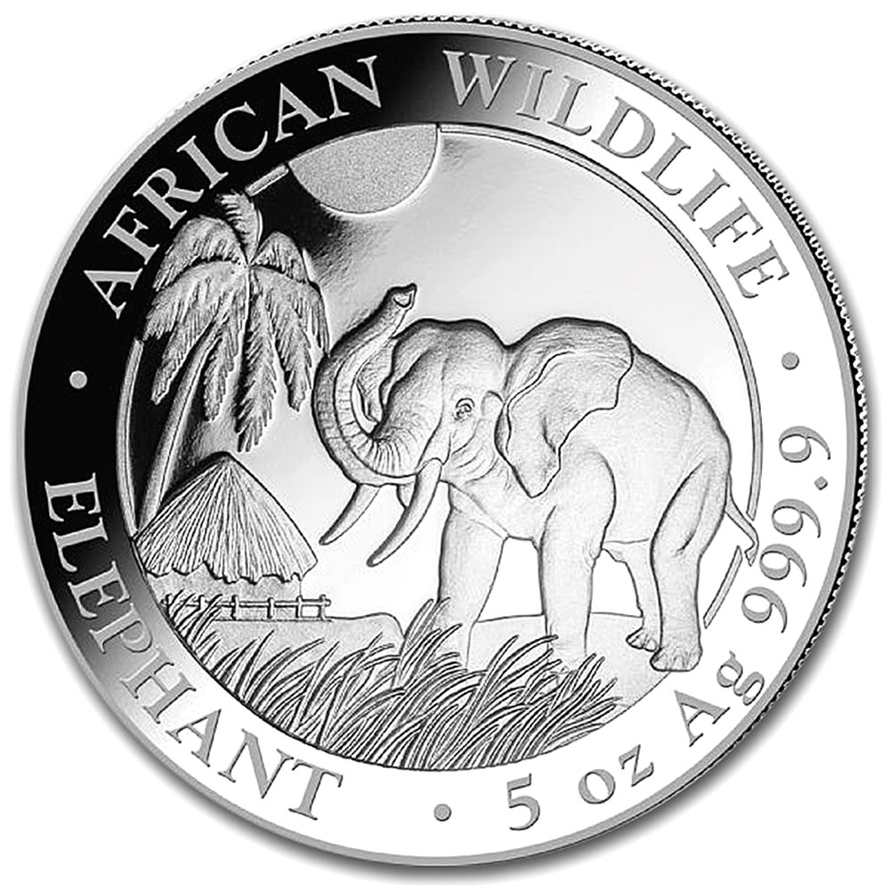 Somalia 5 oz Silver Elephant 2017