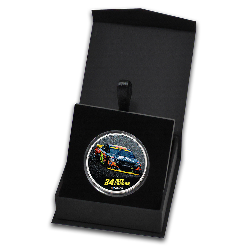 NASCAR Drivers - Jeff Gordon 1 oz Silver Colorized Round