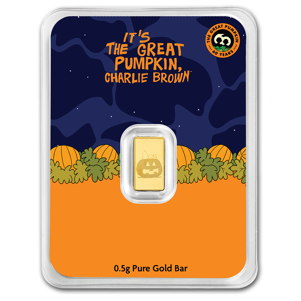 1/2 Gram Gold Bar Peanuts - It's the Great Pumpkin 60th Anniversary