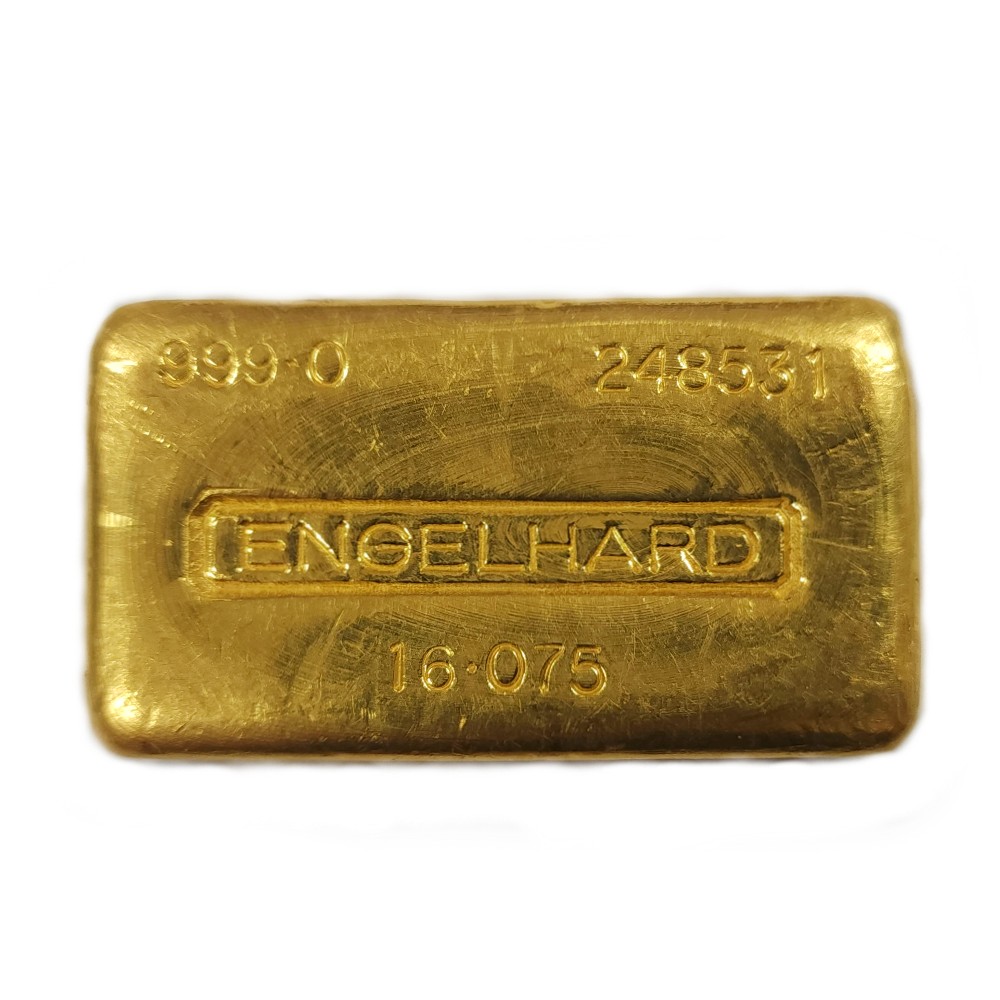 Engelhard Gold Half Kilo 16.075oz 999.0