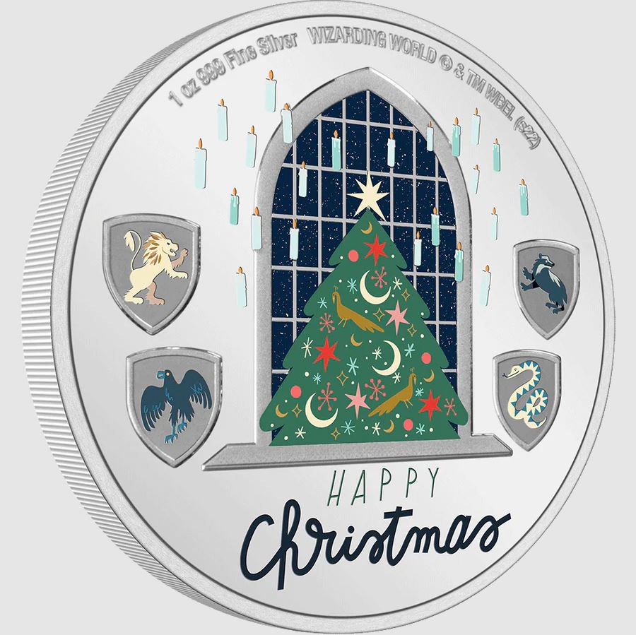 HARRY POTTER™ Season’s Greetings 2022 1oz Silver Coin