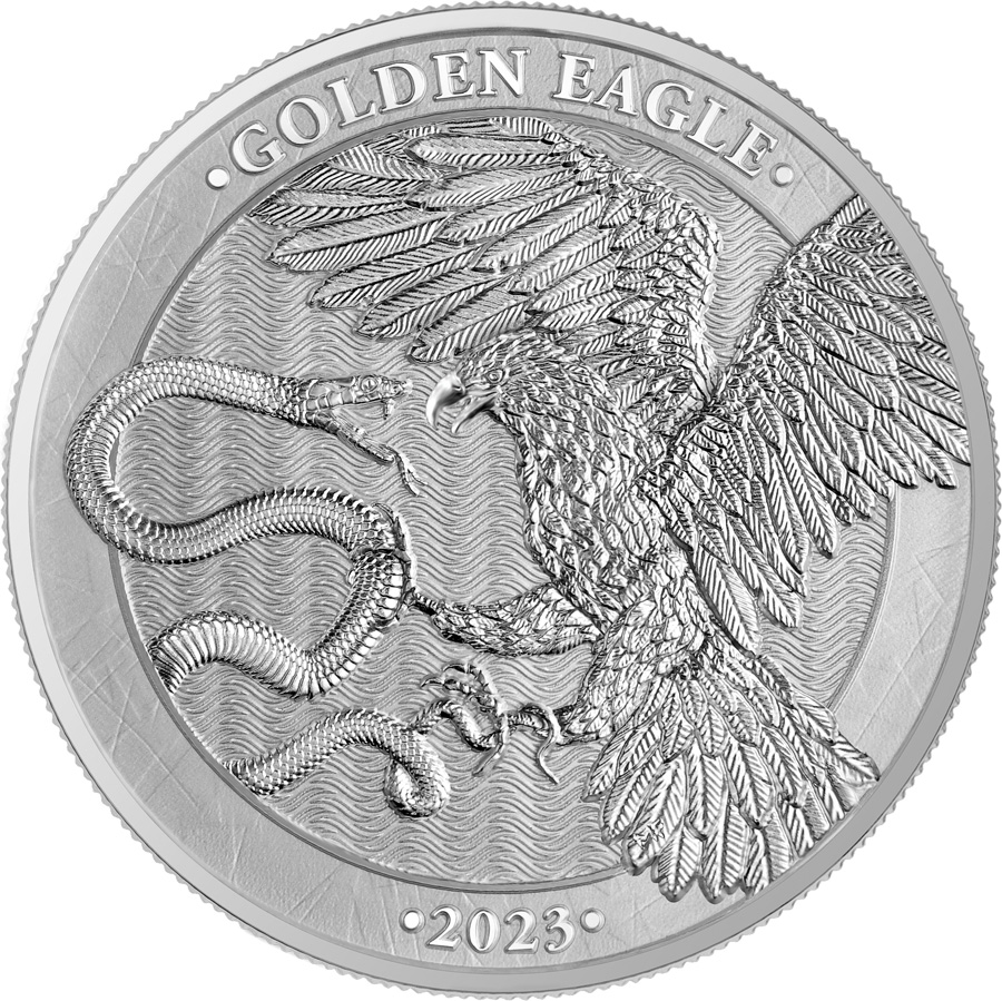 2023 Golden Eagle 1oz Silver 5 Euro Malta Coin 