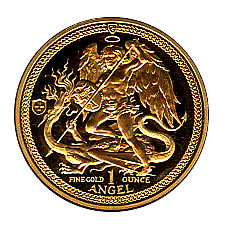 Isle Of Man One Ounce Gold Angel (dates our choice)