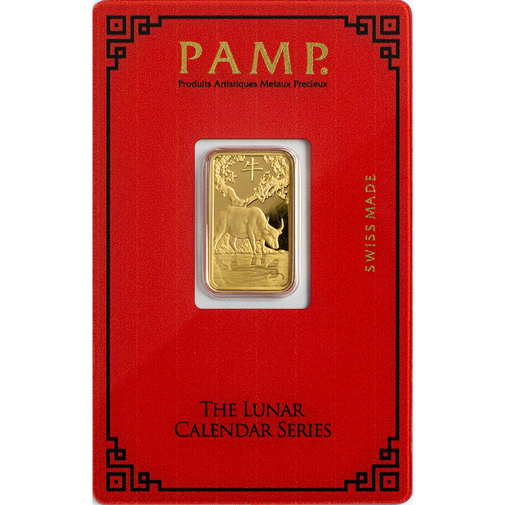 Pamp Suisse 5 Gram Gold--Year of the Ox