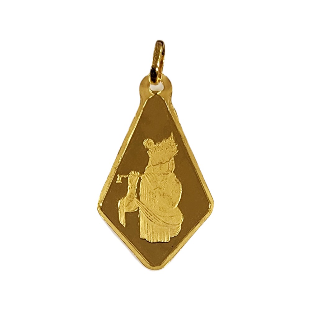 2.5 Gram Gold Pamp Lord Krishna Diamond Pendant 999.9